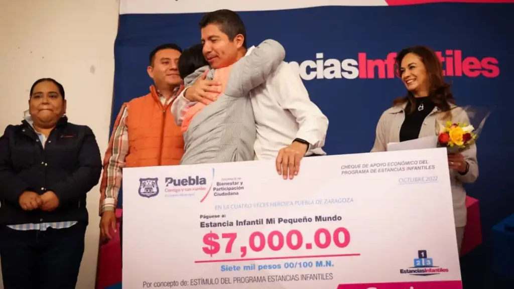 Puebla ya cuenta con 70 estancias infantiles afiliadas al programa para apoyar a 900 familias en el cuidado de sus hijos