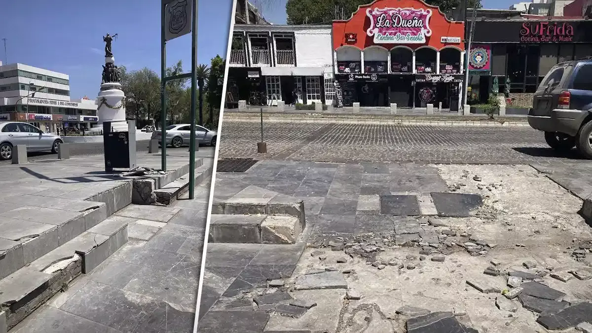 La Avenida Juárez luce cada vez peor: ¡se levantan las banquetas!