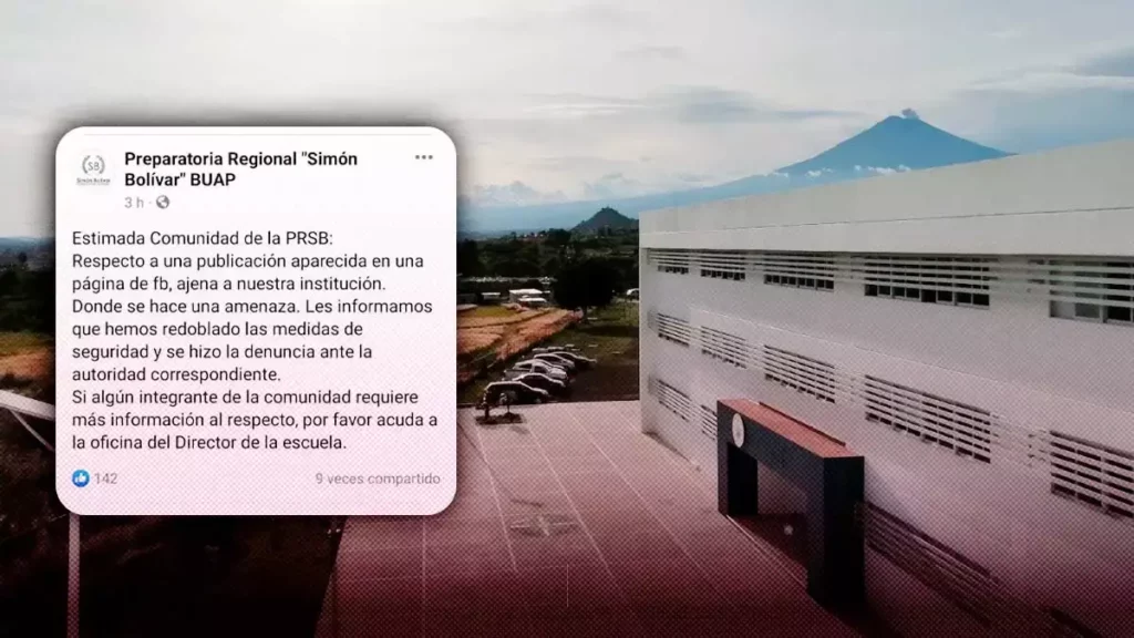 Descarta BUAP tiroteo en Prepa Simón Bolívar de Atlixco