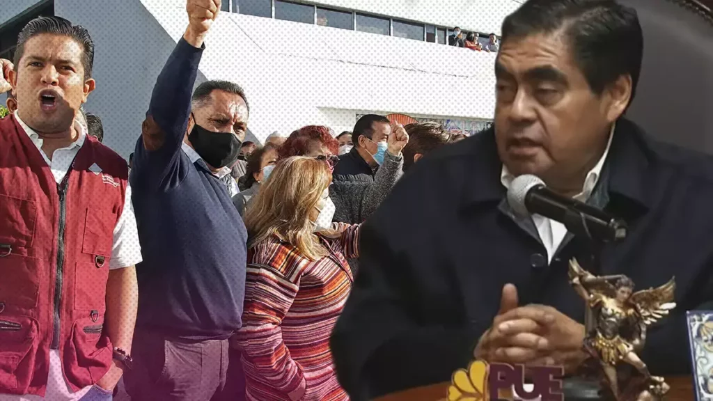 Barbosa reclama a maestros de Puebla abandono de sus clases por manifestación.