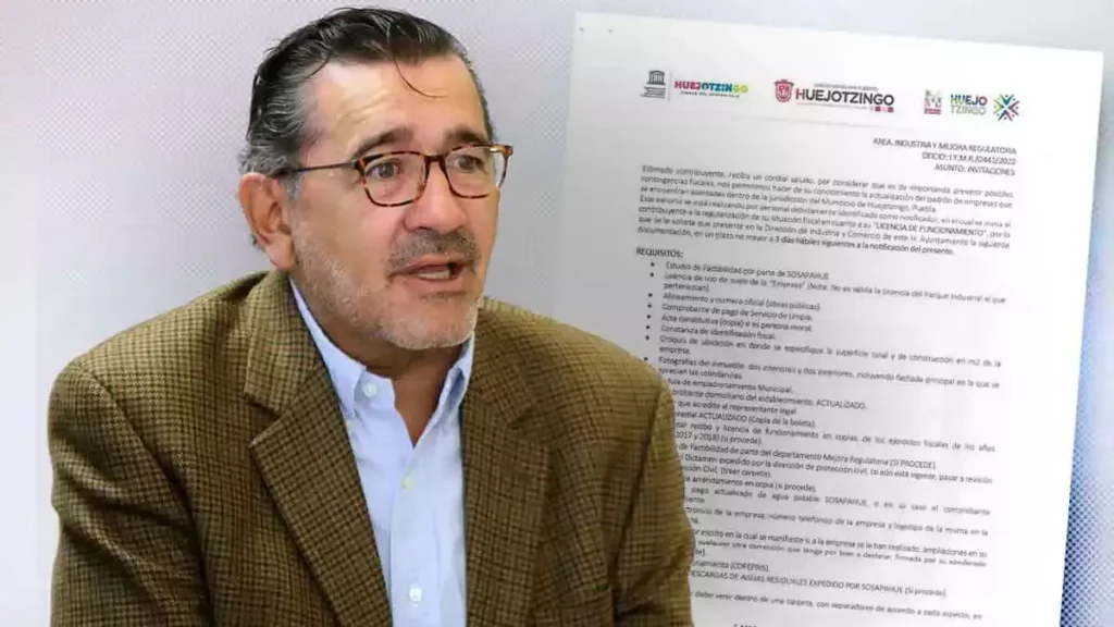 Empresa del presidente de Canacintra opera sin permisos en Huejotzingo.