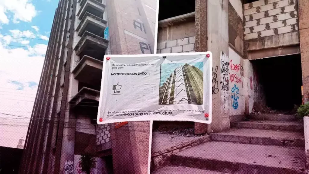 Edificio abandonado es guarida de delincuentes en la zona de Plaza Dorada