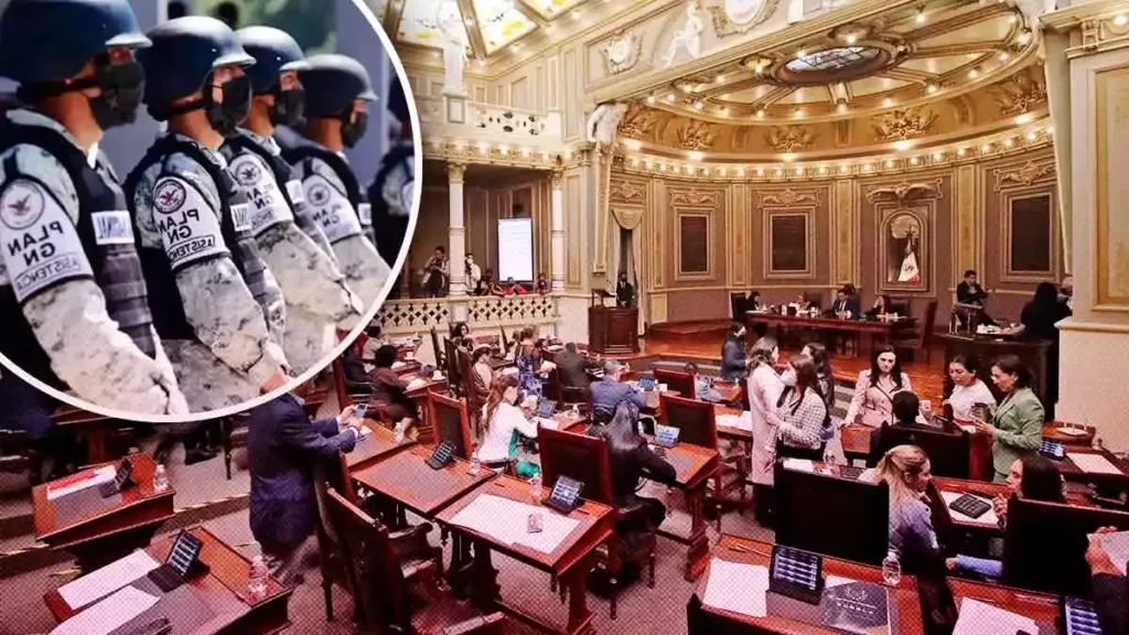 Congreso de Puebla plancha ampliación de Guardia Nacional para Adán Augusto