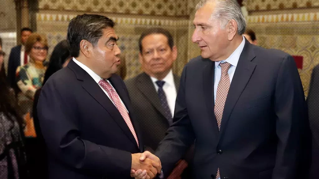 Adán Augusto halaga a Barbosa en su visita a Puebla: “Ha sido impecable”.