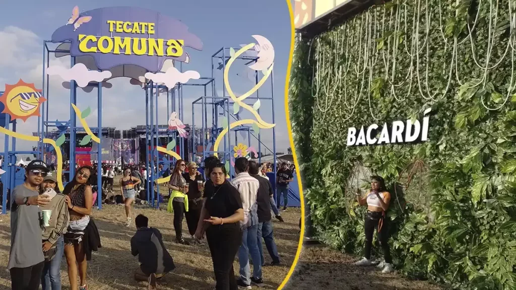 Juegos mecánicos, playeras y escenarios para fotografía en el Tecate Comuna