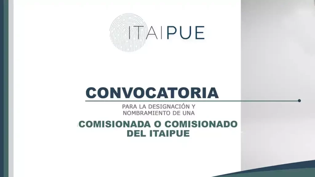 Congreso local abre convocatoria para designar a otro comisionado del Itaipue.