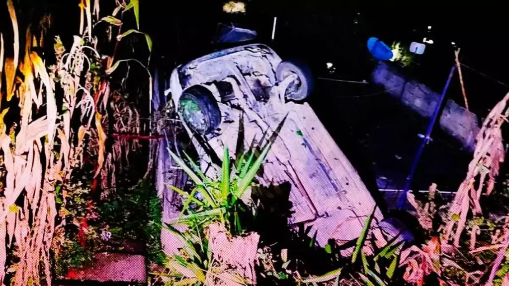 Caída de un auto dejó a un bebé muerto y tres heridos en Chignautla