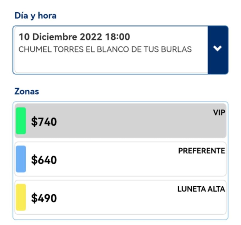 Precios para el show de Chumel Torres en Puebla 