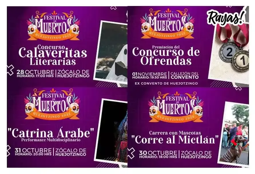 Actividades para el día de muertos en Huejotzingo