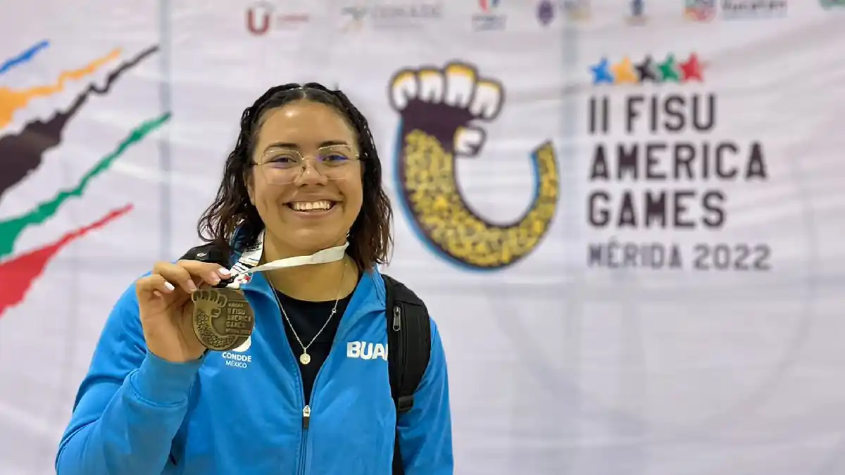 Estudiante de la BUAP obtiene oro en los II FISU America Games 2022