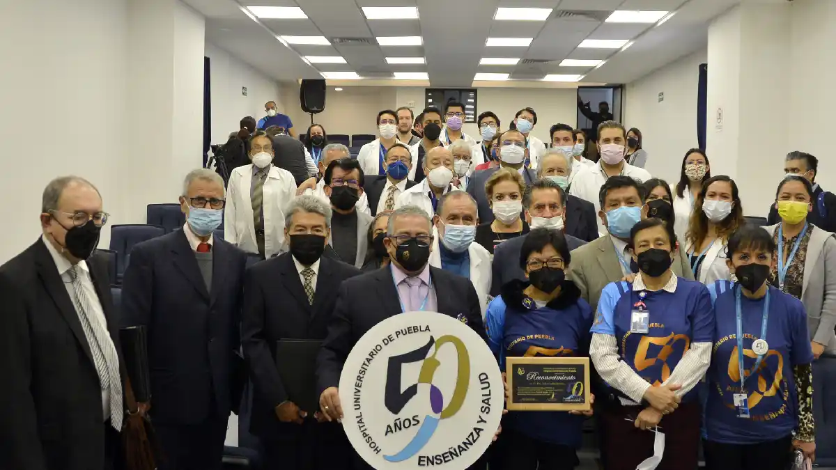 Celebra Rectora Lilia Cedillo 50 Aniversario del Hospital Universitario de Puebla