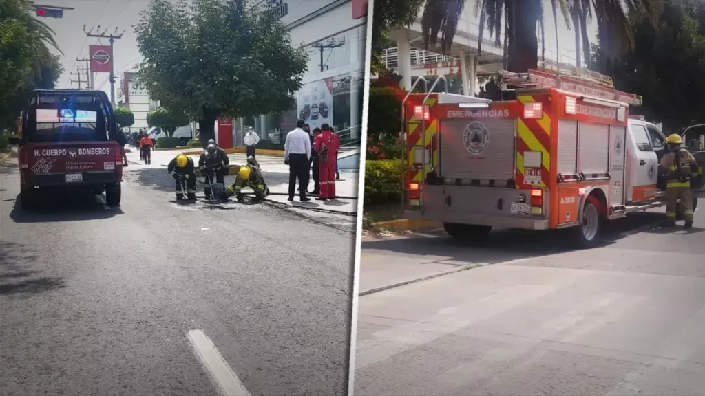 Bomberos se movilizaron a la colonia Aquiles Serdán por reporte de olor a gas