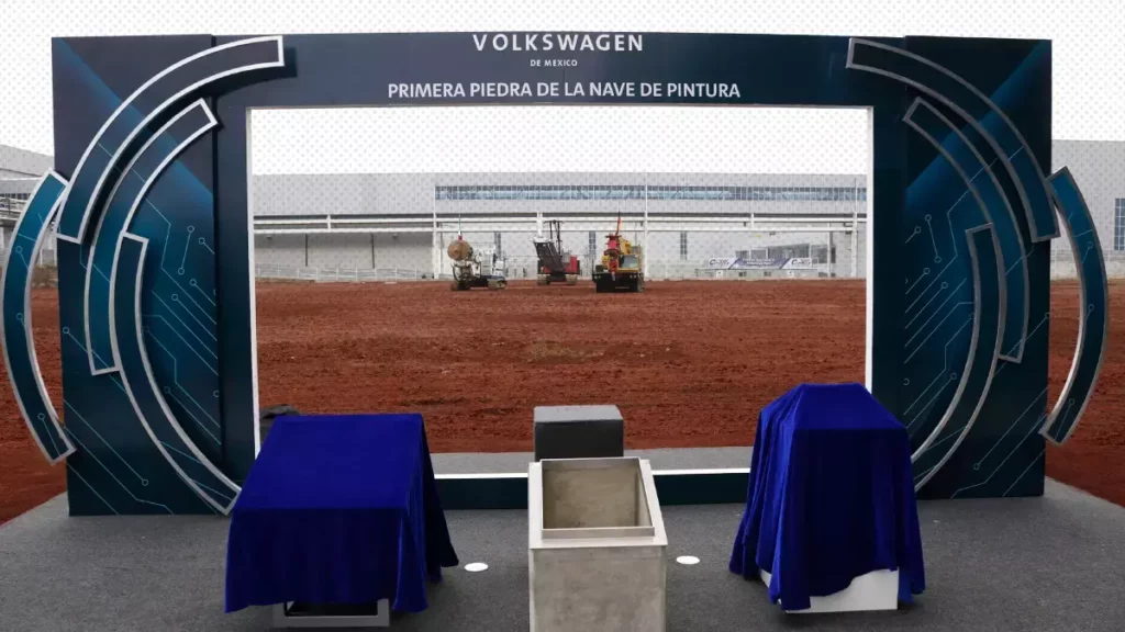 Arranca construcción de nave de pintura en Volkswagen; la  inversión es de 763 mdd