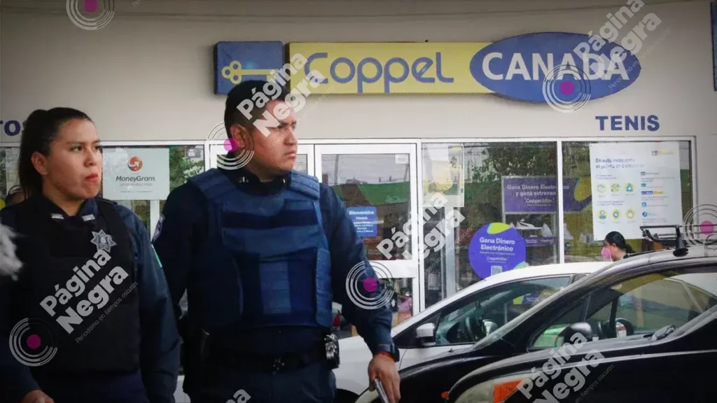 Sujetos armados asaltaron la tienda Coppel Canadá en la colonia Reforma Sur