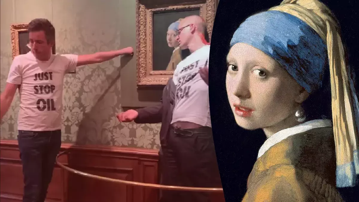 ¡Lo vuelven a hacer! Activistas atacan la obra “La joven de la Perla”
