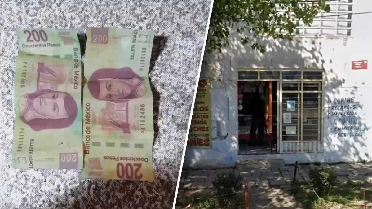 ¡Aguas! En esta papelería de Bosques de San Sebastián dan billetes falsos.