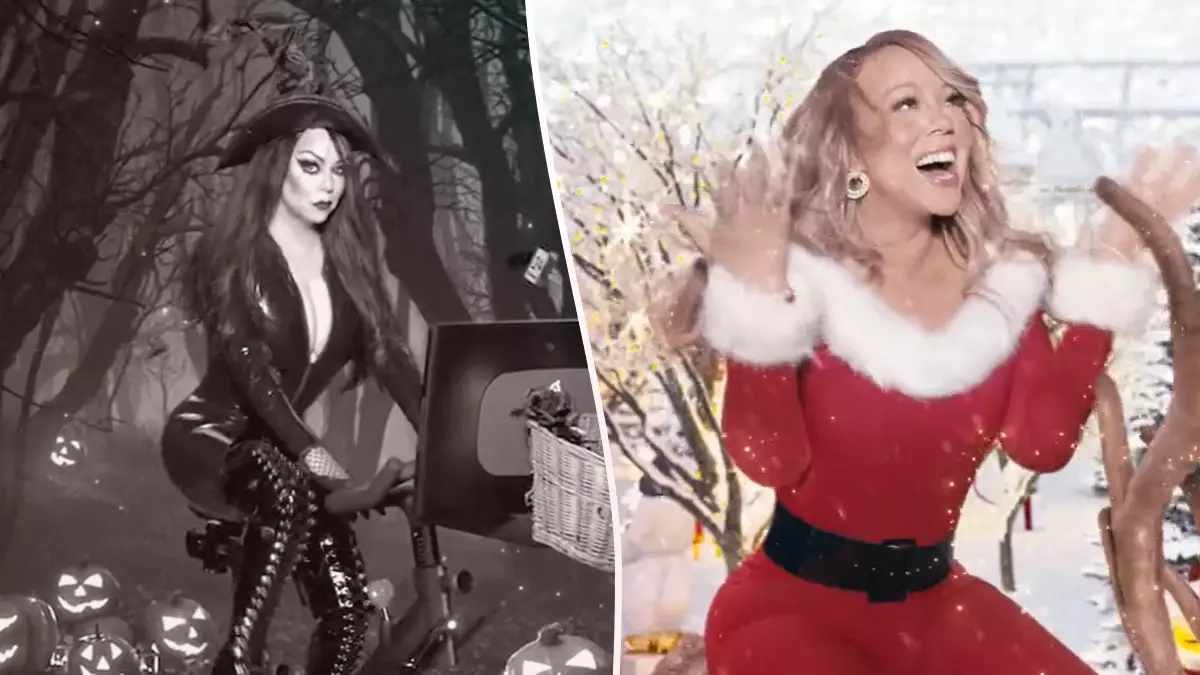 ¡Bye, Halloween! Mariah Carey le da la bienvenida a la Navidad con este video.