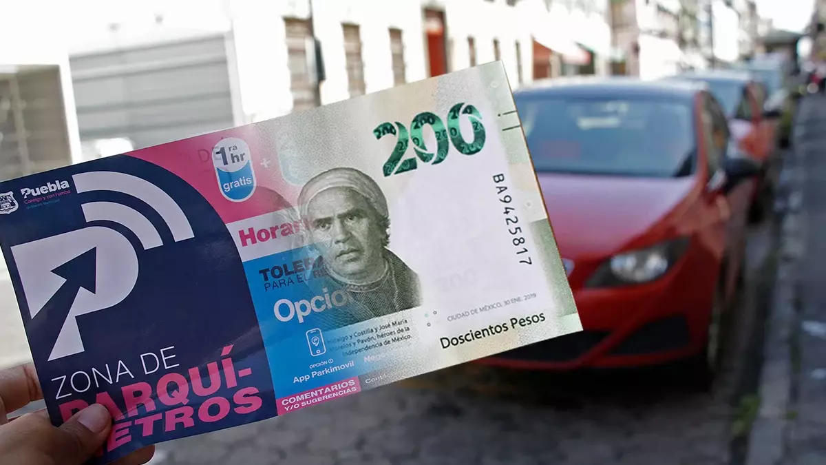 Ayuntamiento de Puebla recaudó más de 970 mil pesos por parquímetros en octubre