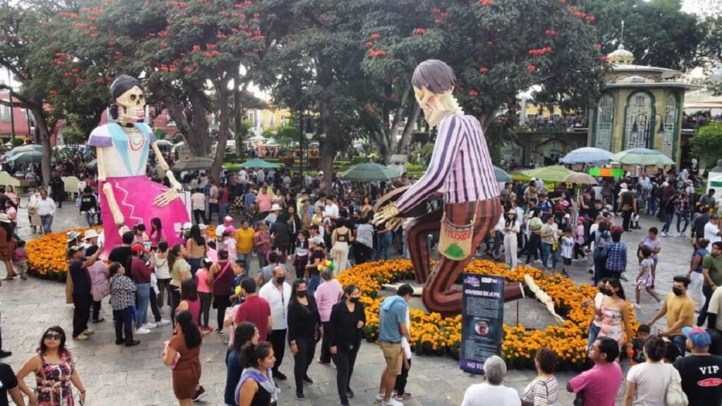 Valle de Catrinas en Atlixco se coloca en la preferencia de los turistas.