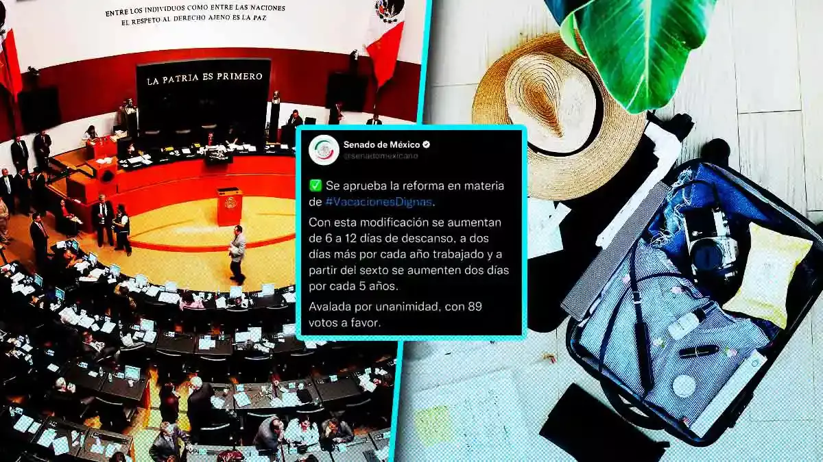 Senado aprueba las 'Vacaciones Dignas' en México; aumentarán a 12 días