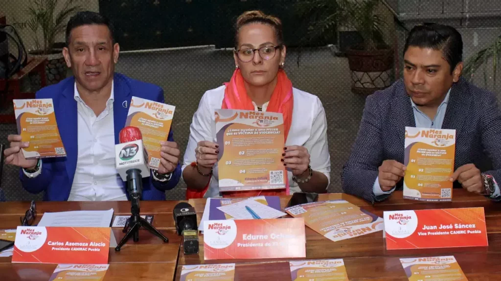 Colocarán puntos naranja para mujeres víctimas de violencia en restaurantes de Puebla