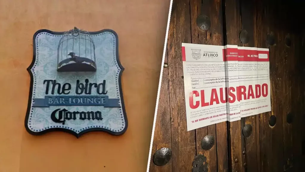 Bar The Bird, en Atlixco, es clausurado tras una golpiza a sus clientes.