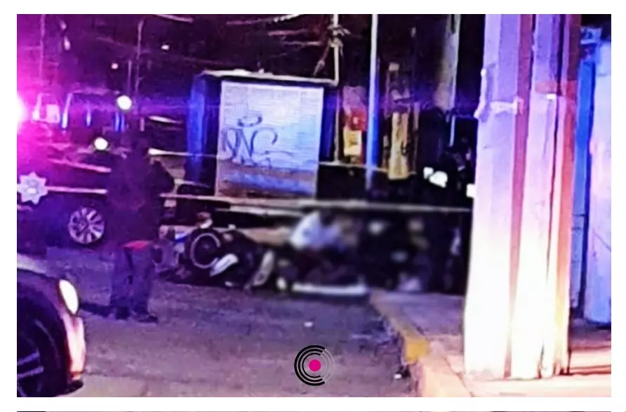 Lugar donde chocaron la motocicleta y otro vehículo
