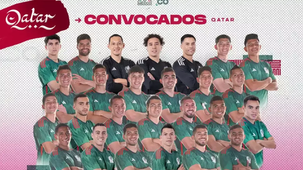 Selección Mexicana tiene listos a los 26 jugadores que estarán en Qatar 2022.