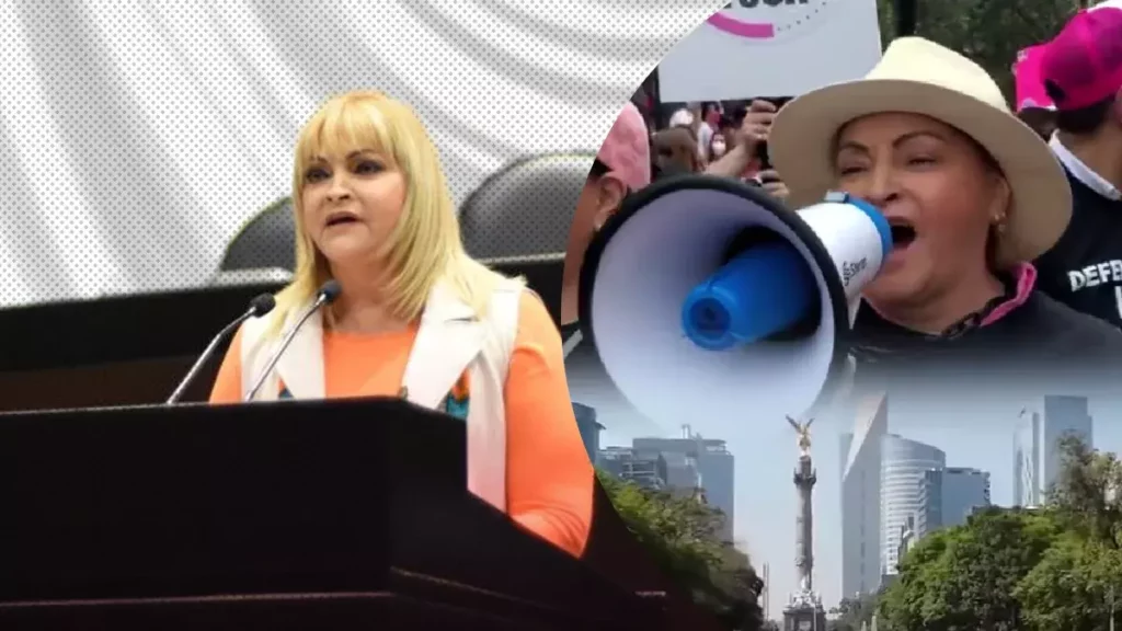 Rocío Banquells canta "Este INE no se toca” en marcha por la defensa del organismo