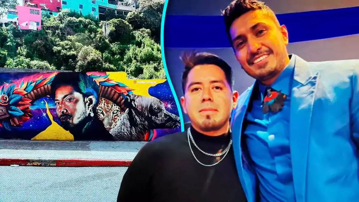 Tomer Linaje pintó a Tenoch Huerta en mural de CDMX; es reconocido mundialmente