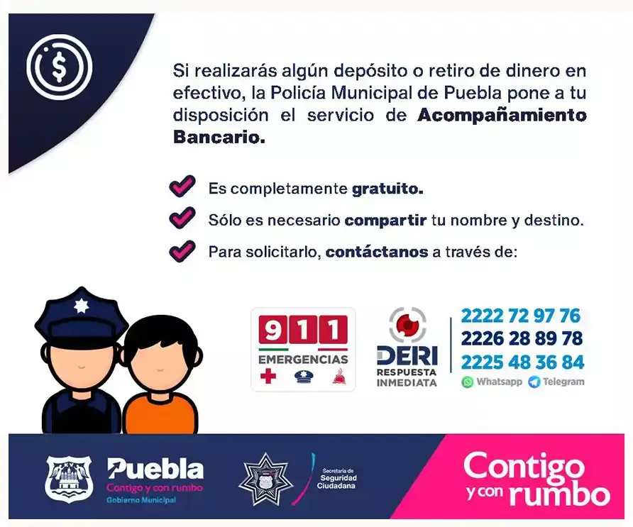 Informes para conseguir acompañamiento policial