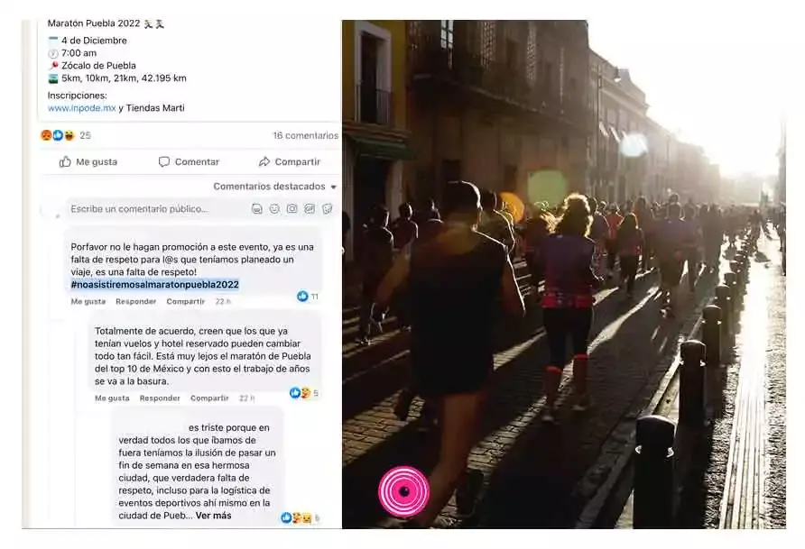 Atletas pagan los platos rotos por cambio de fecha del Maratón de Puebla