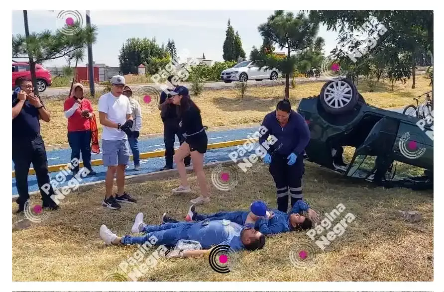 Lesionados por la volcadura