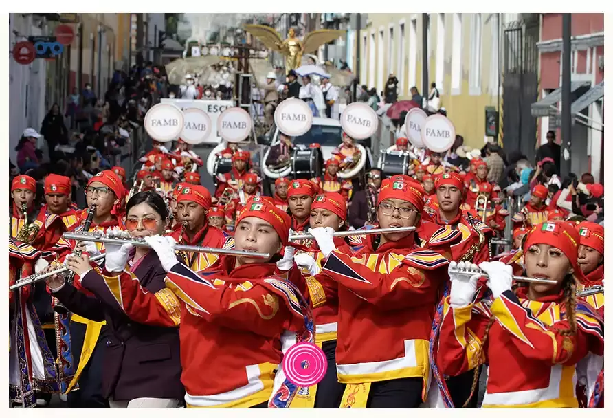 Así se vivió el Desfile Cívico por la Revolución Mexicana en Puebla.