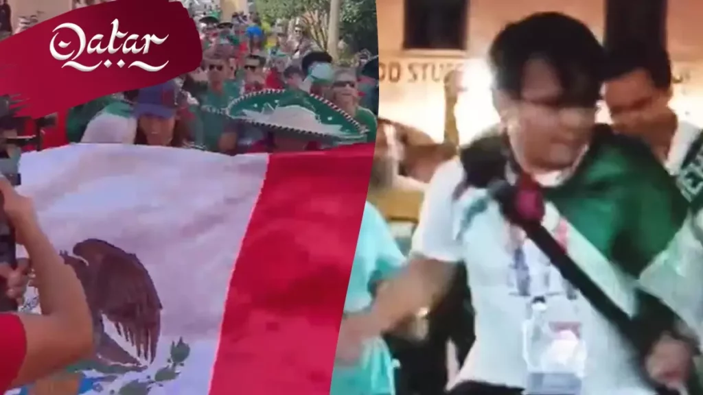 Así se hacen presentes los aficionados mexicanos en Qatar 2022.