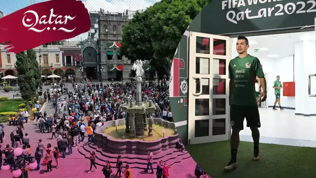 Colocarán pantalla gigante en el Zócalo de Puebla para el partido México vs Polonia.