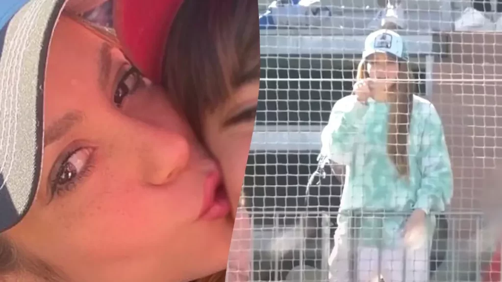 Shakira le hace la "Britney señal" a Piqué en pleno partido de su hijo
