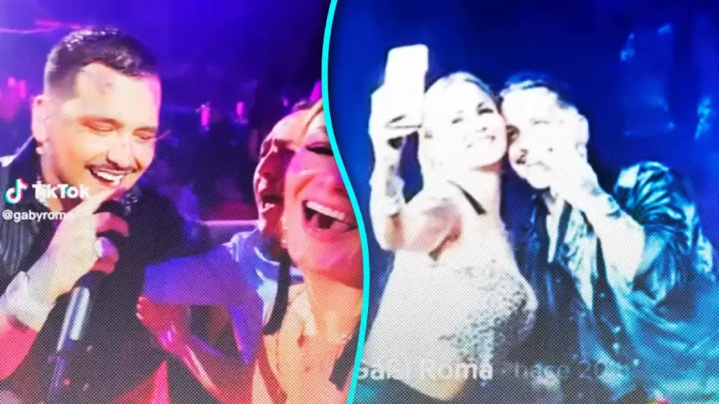 ¡No te contaron mal! Escote roba mirada de Christian Nodal en concierto de Tlaxcala