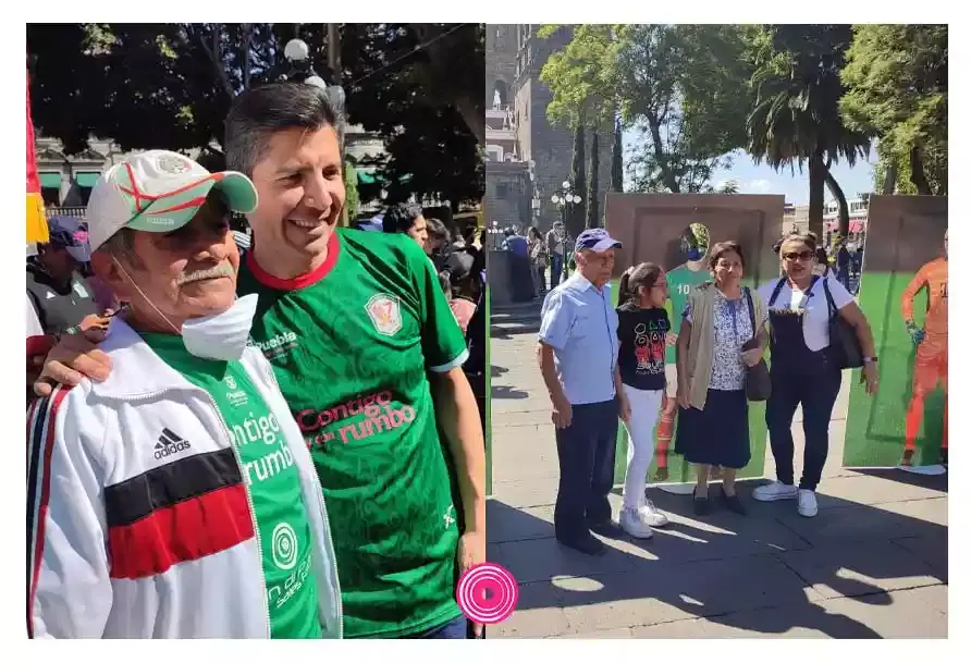 Eduardo Rivera durante el partido de la selección mexicana 