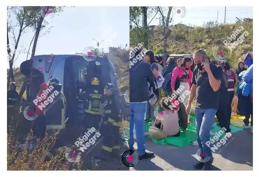 Autobús que iba a concierto de Harry Styles vuelca en Puebla; hay 20 lesionados