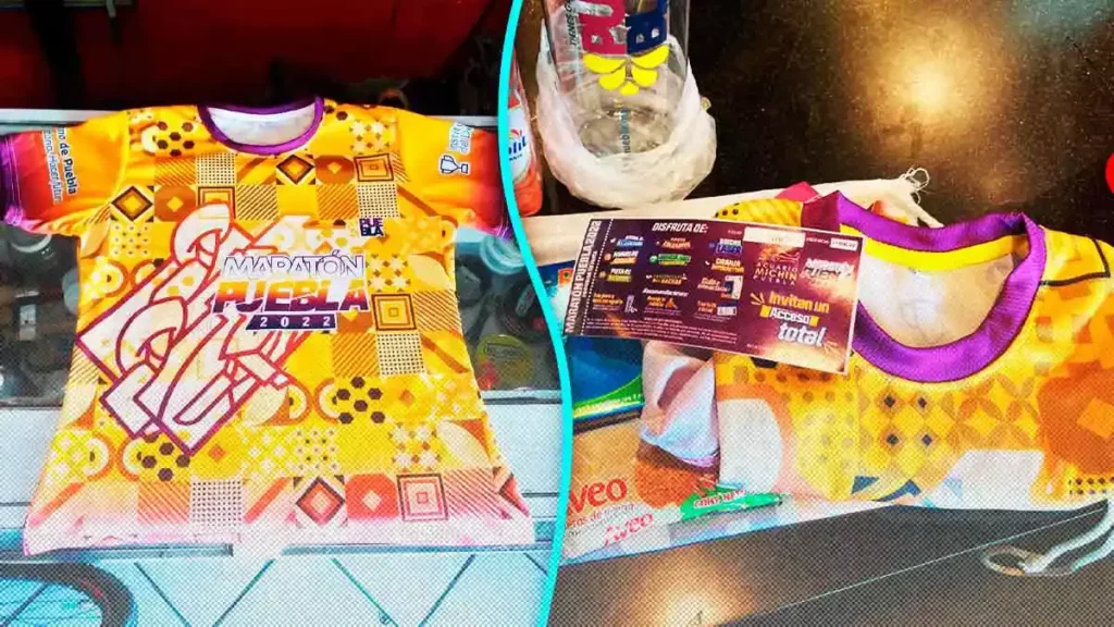 ¡Es ombliguera! Este es el kit y playera del Maratón de Puebla 2022