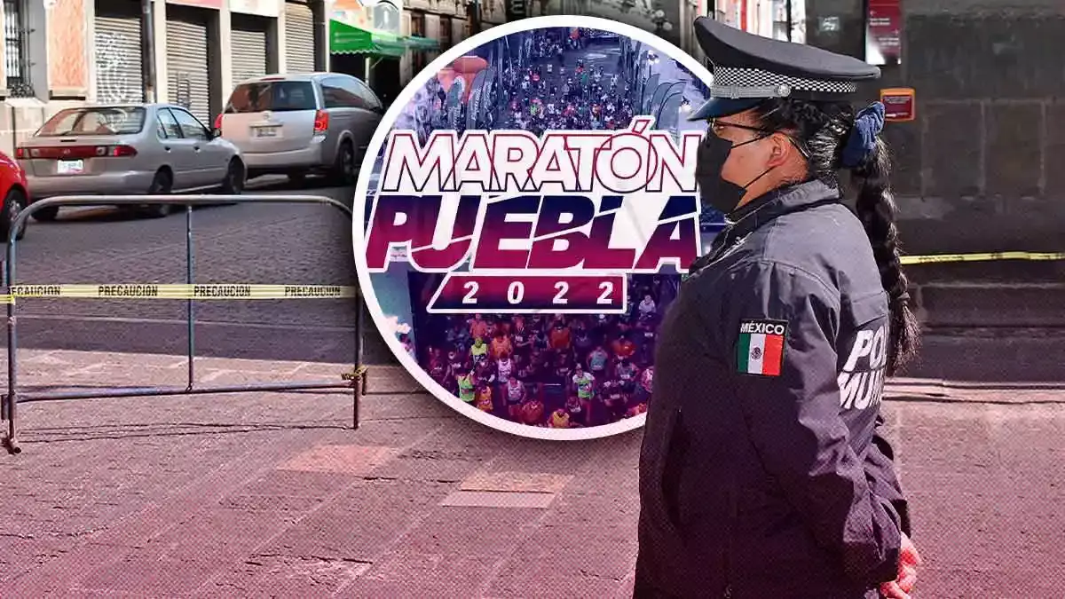 El domingo 27 de noviembre habrá cierres viales por el “Maratón Puebla 2022”; conócelos
