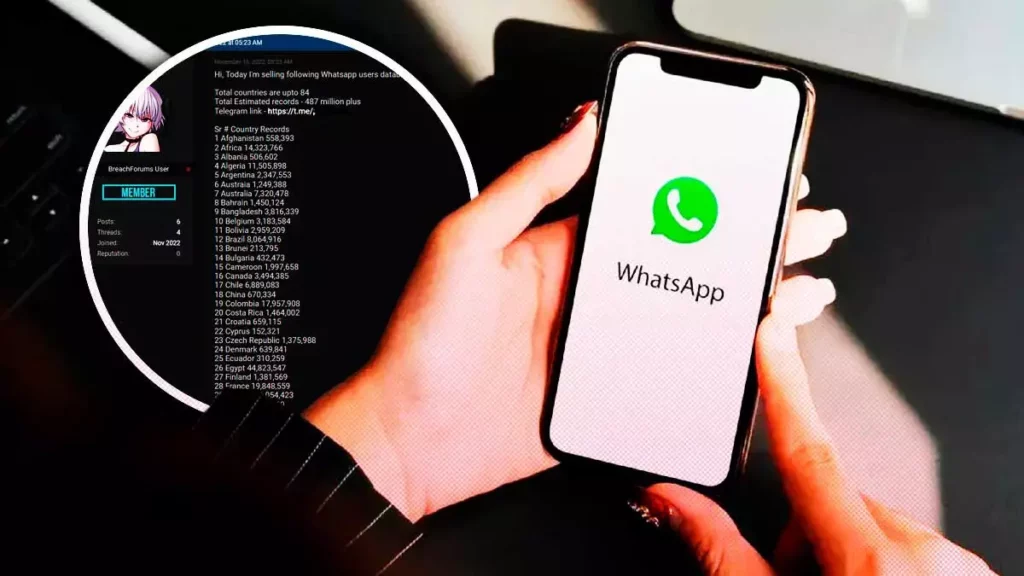Filtran millones de números de WhatsApp de México en sitio de piratería