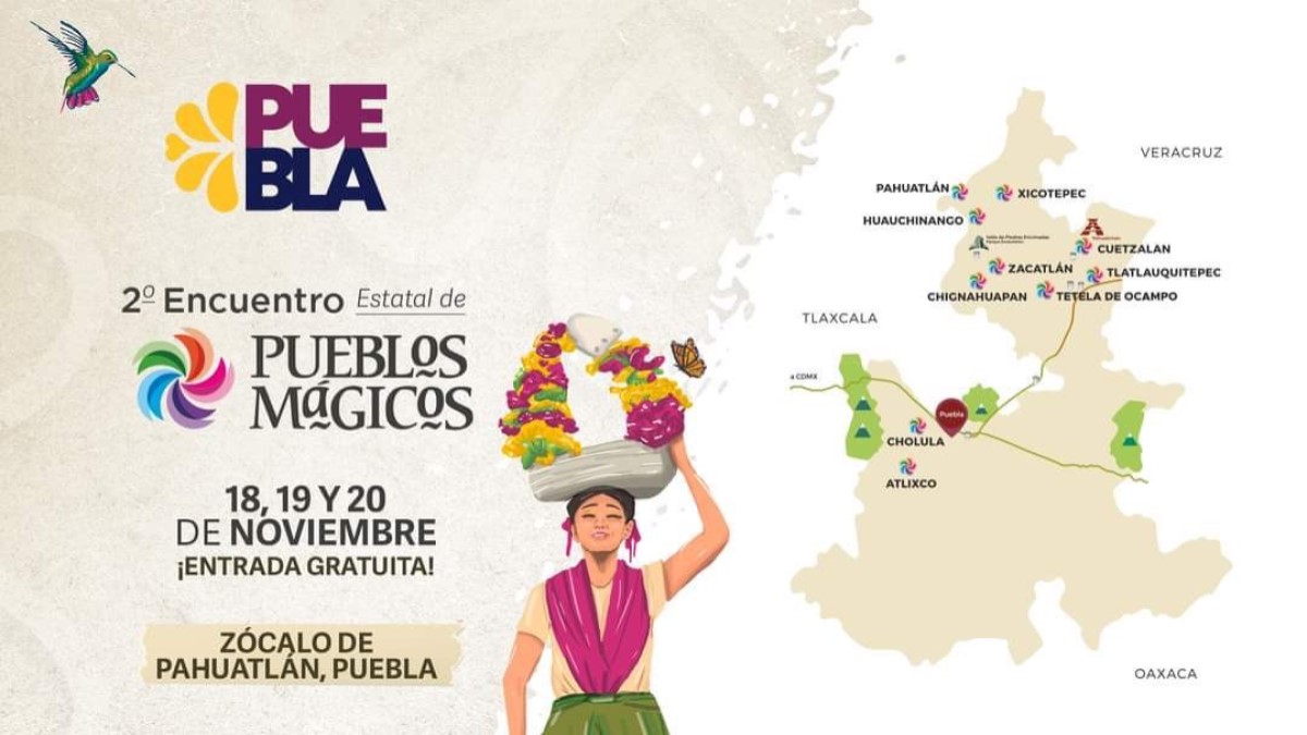 Atlixco será promocionado en 2do Encuentro Estatal de Pueblos Mágicos.