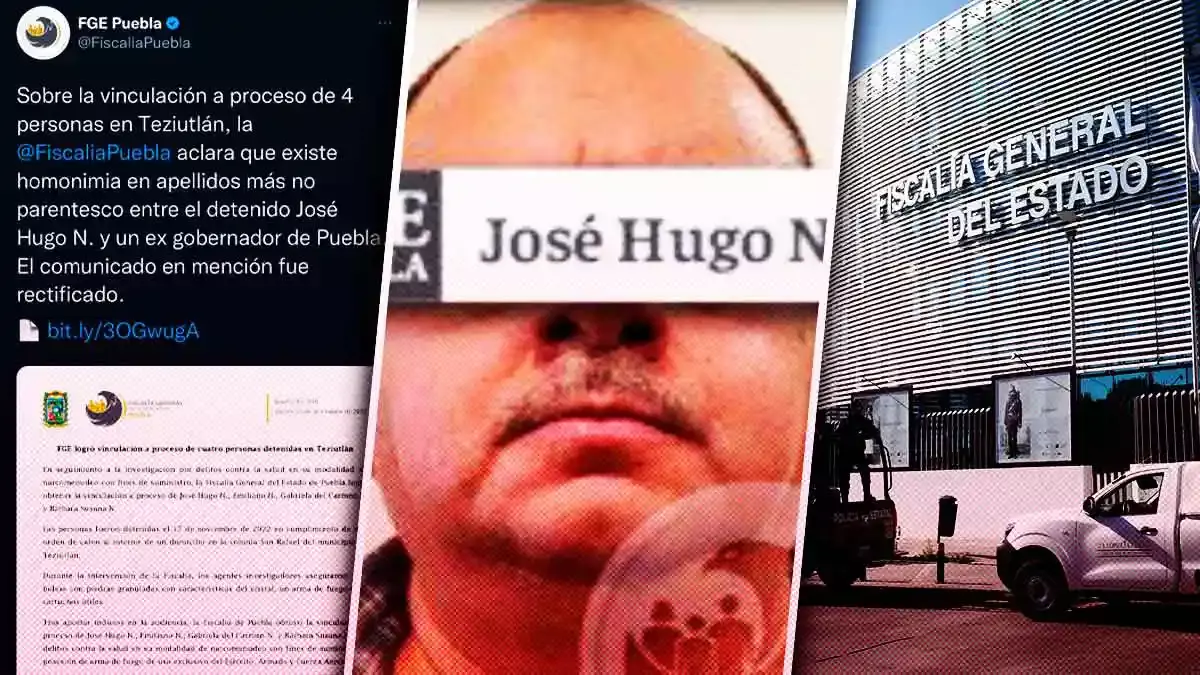 El detenido por narcomenudeo en Teziutlán no es hermano de Marín: Fiscalía