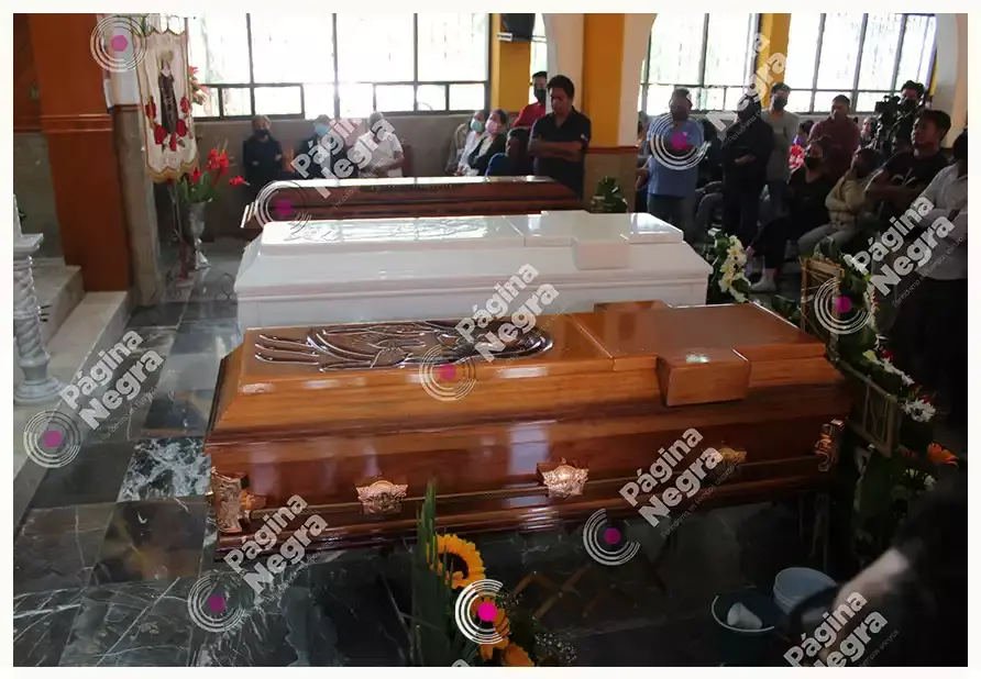 Dan último adiós a los 4 ejecutados en San Francisco Totimehuacan.
