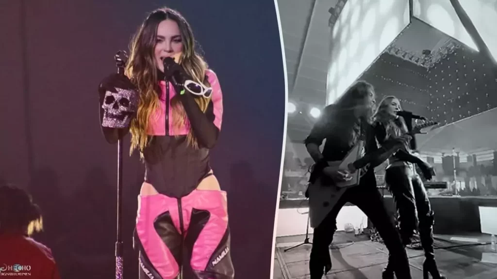 Poblanos bailaron 'Sapito' en concierto de Belinda en Feria de Chignahuapan