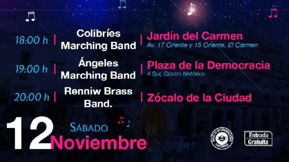 En Puebla capital se impulsa la actividad cultural y artística por temporada y cada fin de semana