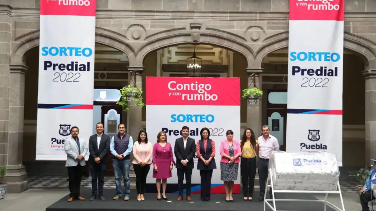 Ayuntamiento de Puebla realiza Sorteo Predial 2022