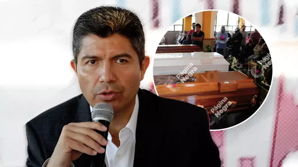 Eduardo Rivera pide disculpas a familiares de asesinados en San Francisco Totimehuacan.